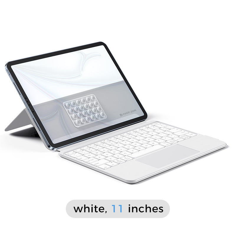 MAGIC JOHN Portable Bluetooth Magic Keyboard Case with iPad 8''–11''