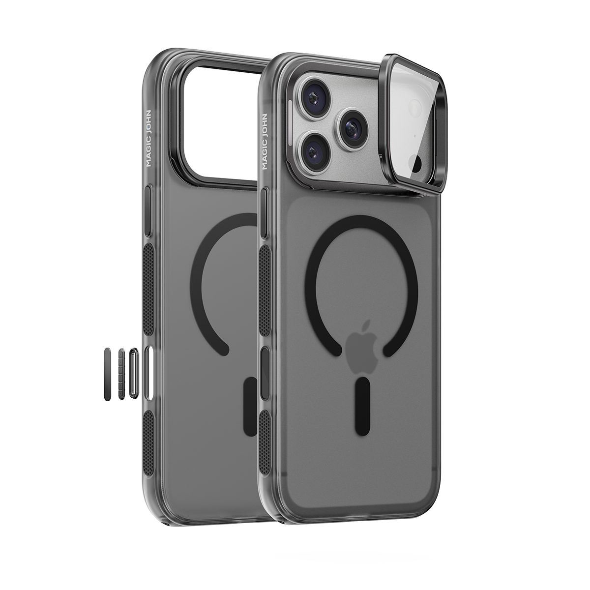iPhone 17 K129 Magnetic Camera Stand Phone Case