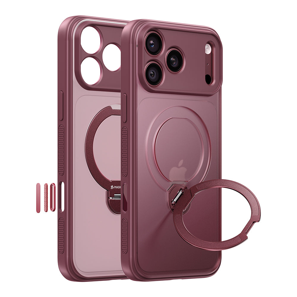 Custodia con supporto magnetico invisibile a 360° per iPhone 18