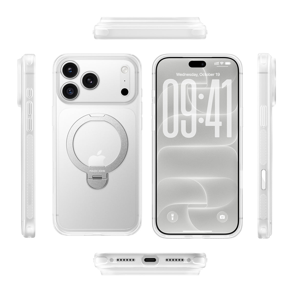 iPhone 18 K130 Full Protection Magnetic Stand Case
