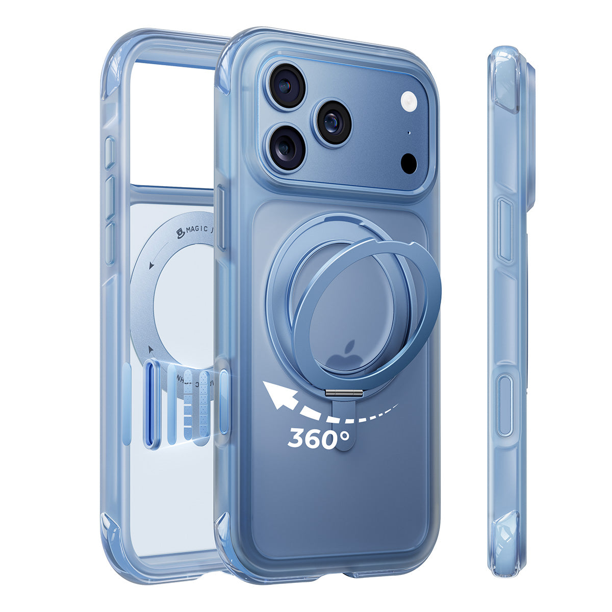 Funda con soporte y airbag MagSafe para iPhone 18 K126