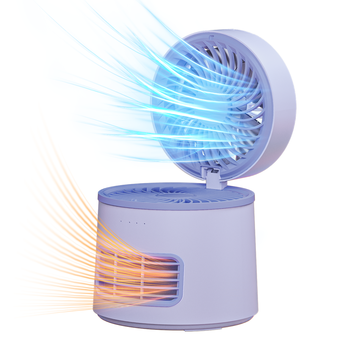 MAGIC JOHN 2-in-1 Portable Desktop Hot & Cool Fan