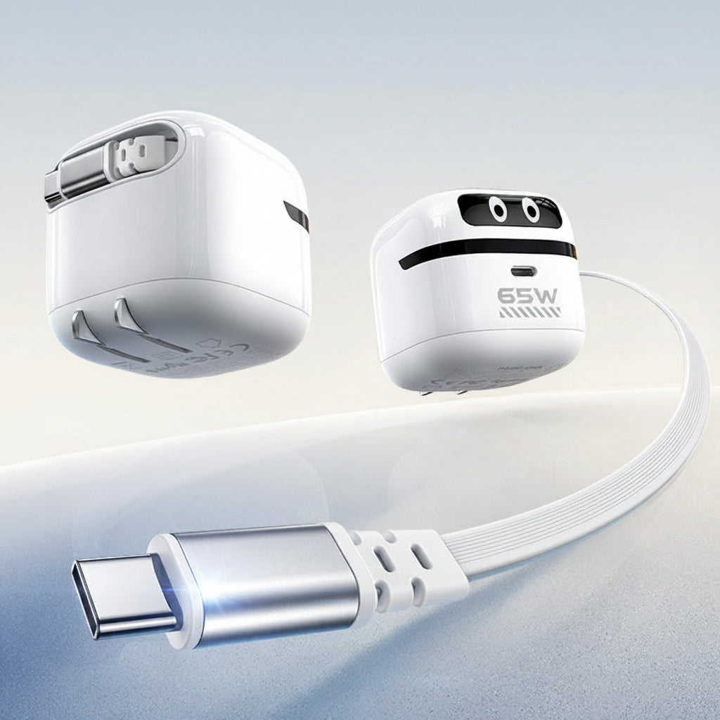 Two power adapters and a cable on a gradient background with 'MAGIC JOHN' branding.