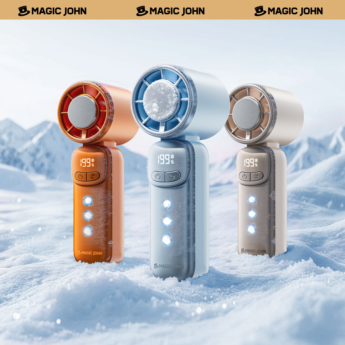 MAGIC JOHN Mini Handheld Cooling Fan