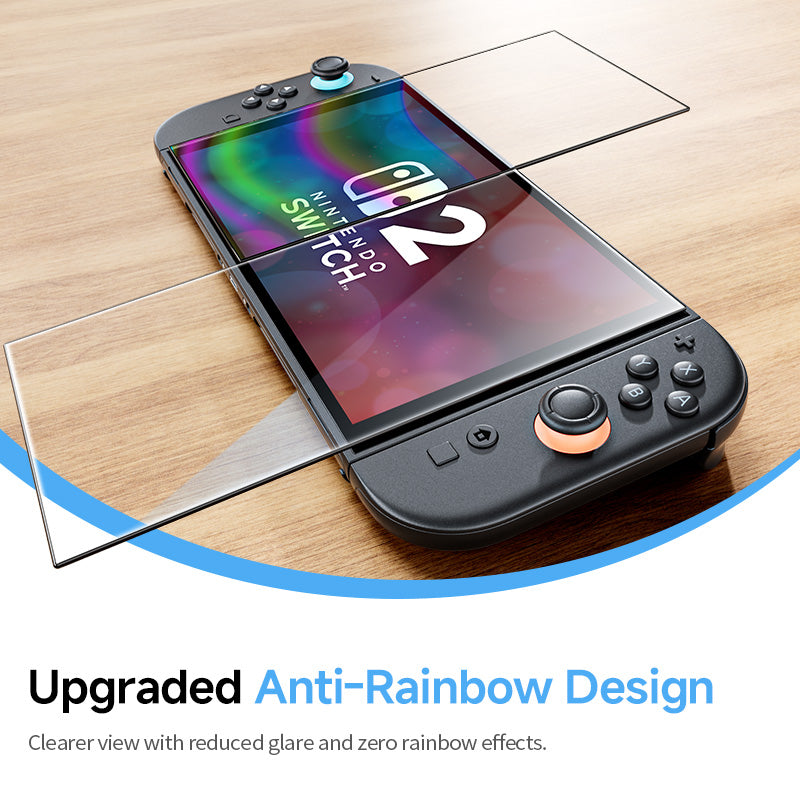 MAGIC JOHN Nintendo Switch 2 Screen Protector - One-Touch Easy Application Ultimate Protection