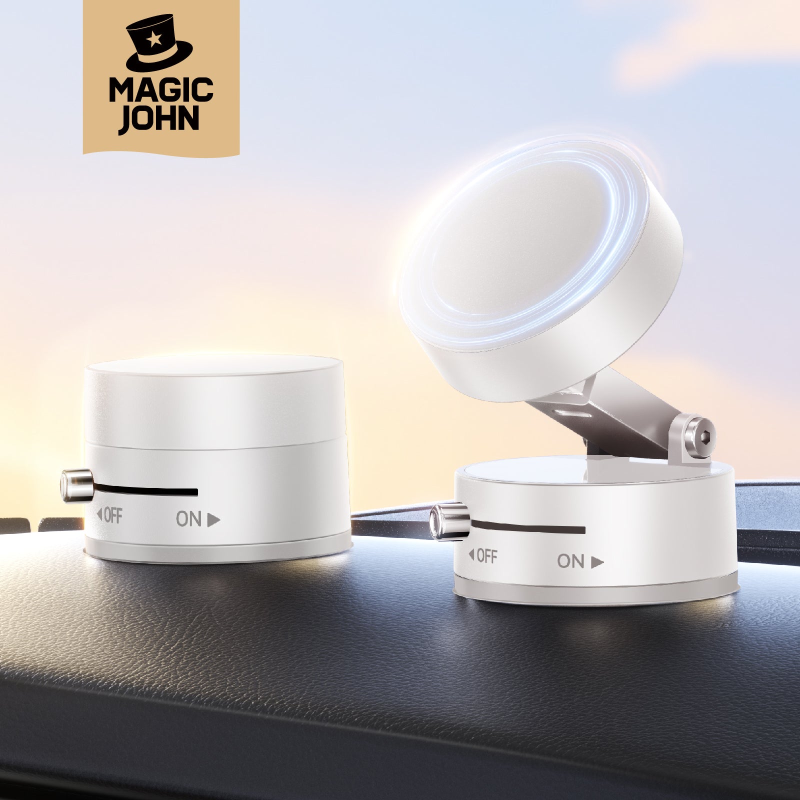 MAGIC JOHN Upgraded Magnetic Phone Holder with 360° Rotation