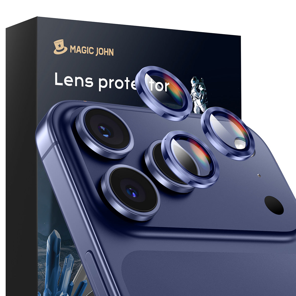 MAGIC JOHN Camera Lens Protector For iPhone 11/12/13/14/15/16/17 Series