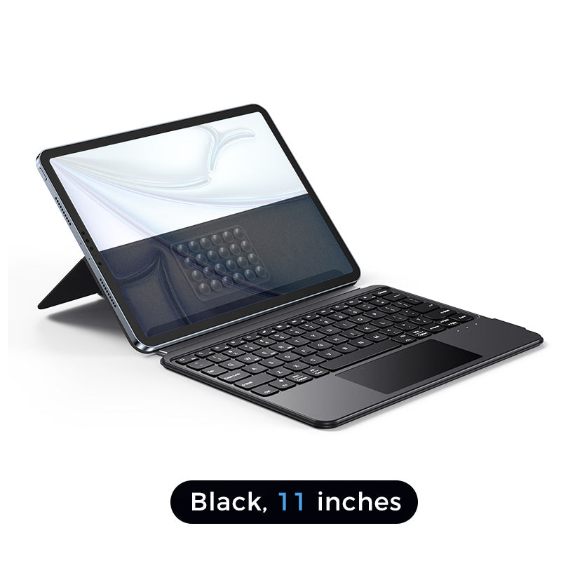 MAGIC JOHN Portable Bluetooth Magic Keyboard Case with iPad 8''–11''