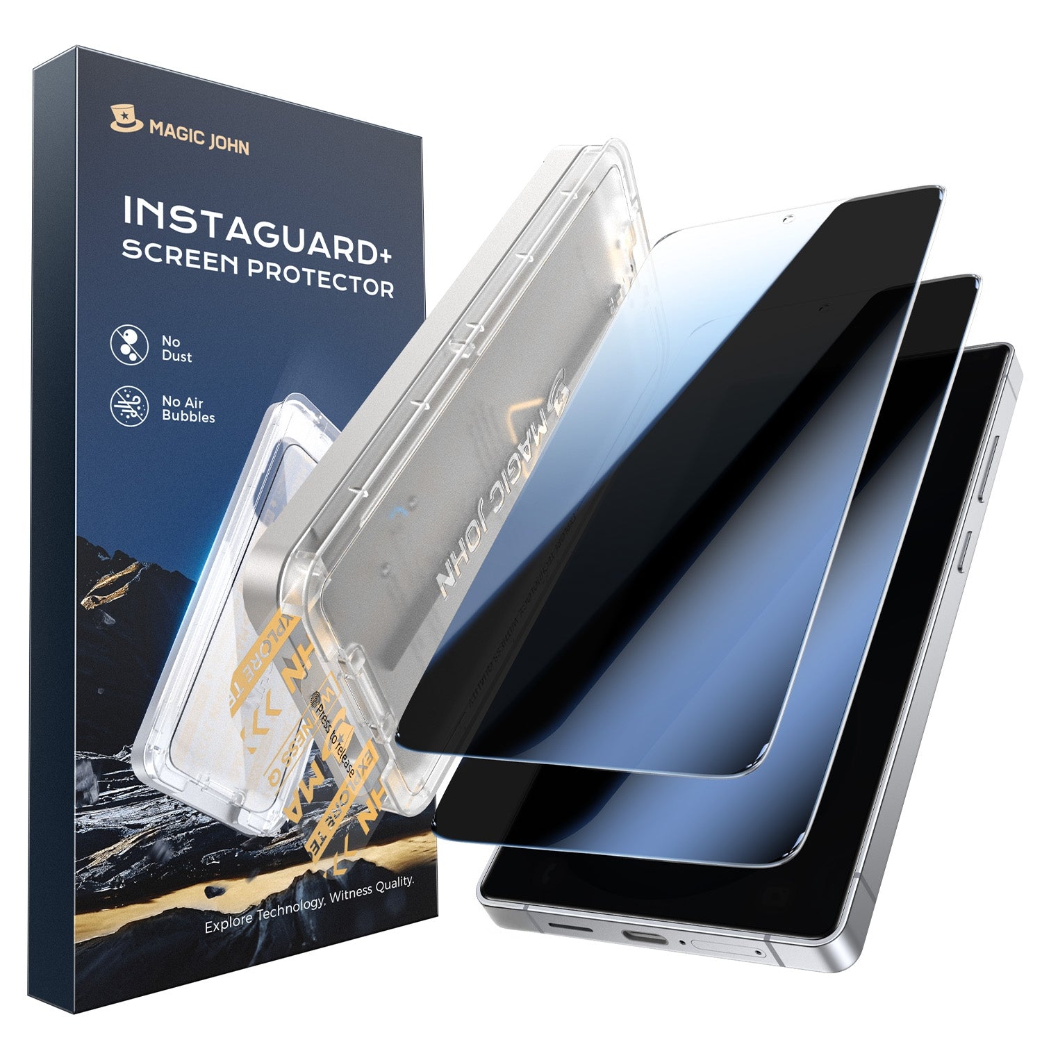 MAGIC JOHN 3rd Generation Screen Protector for Samsung - Automatic Dust Free Eco-Friendly Protection