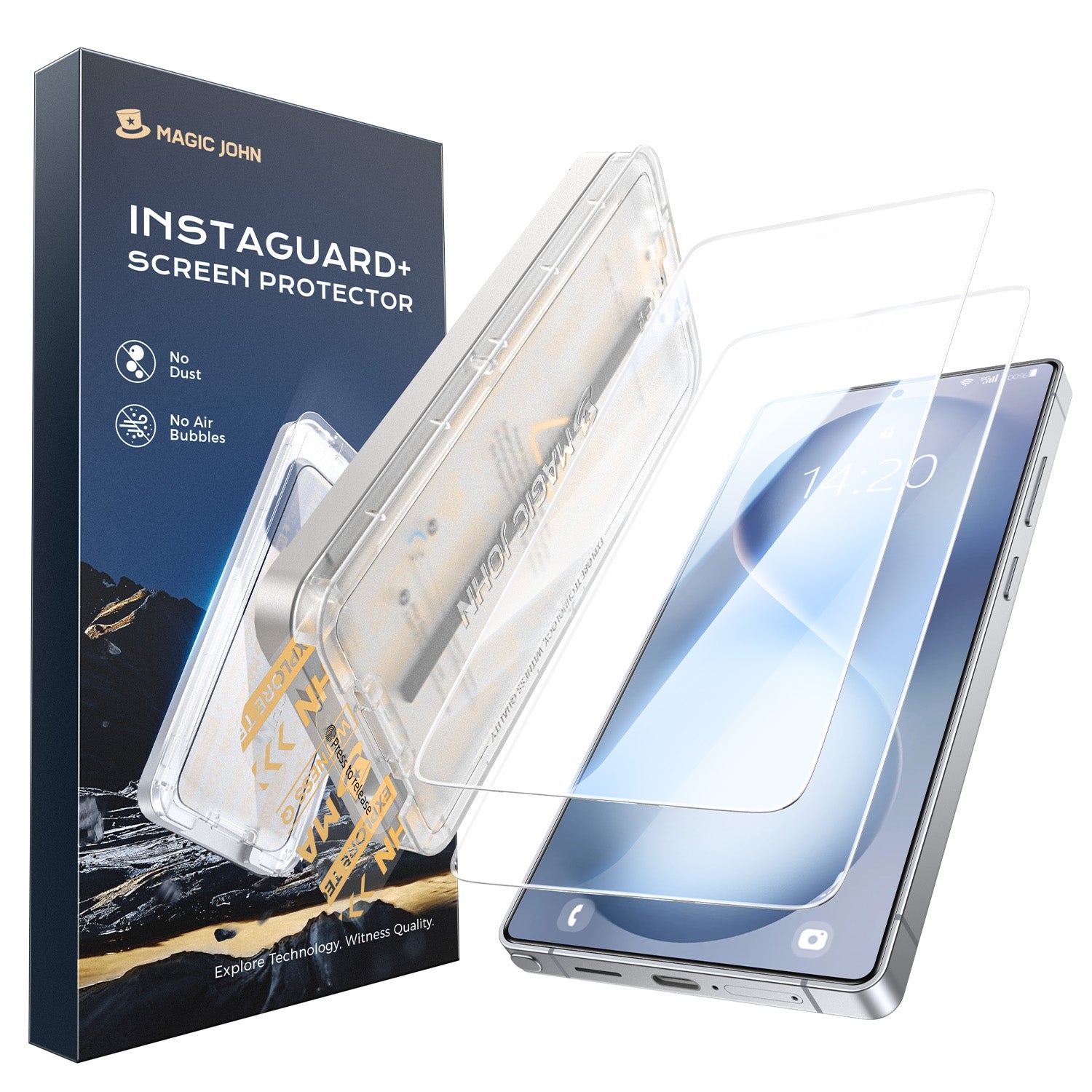 MAGIC JOHN 3rd Generation Screen Protector for Samsung - Automatic Dust Free Eco-Friendly Protection