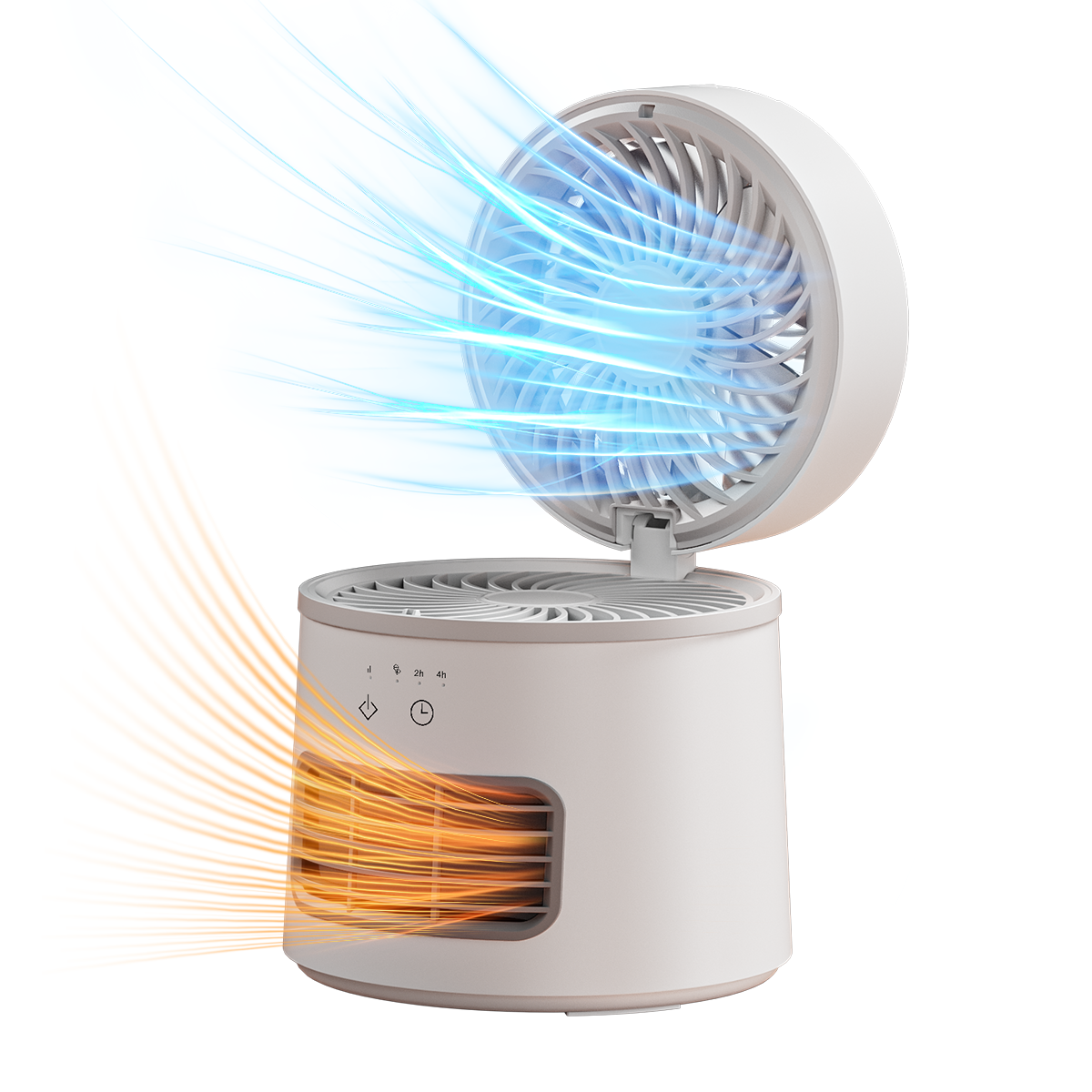 MAGIC JOHN 2-in-1 Portable Desktop Hot & Cool Fan