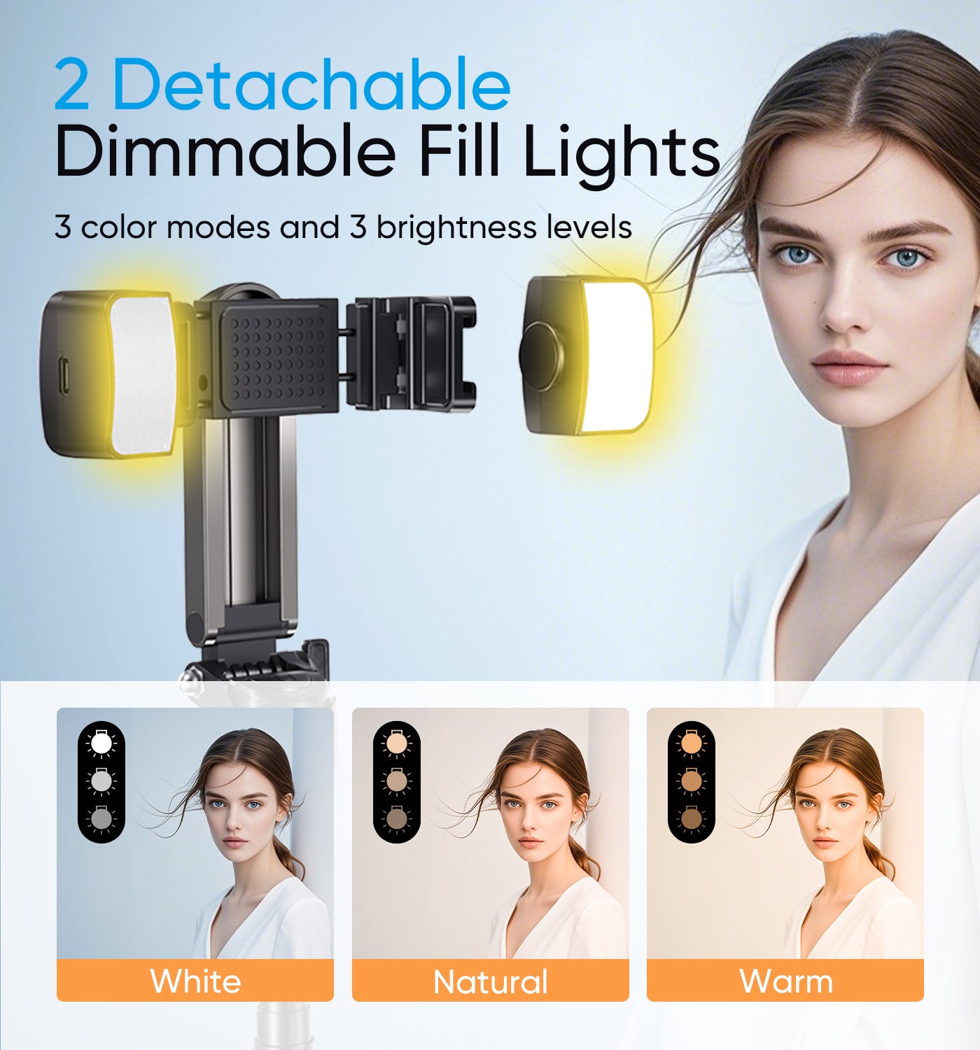 MAGIC JOHN Portable multifunctional selfie stick