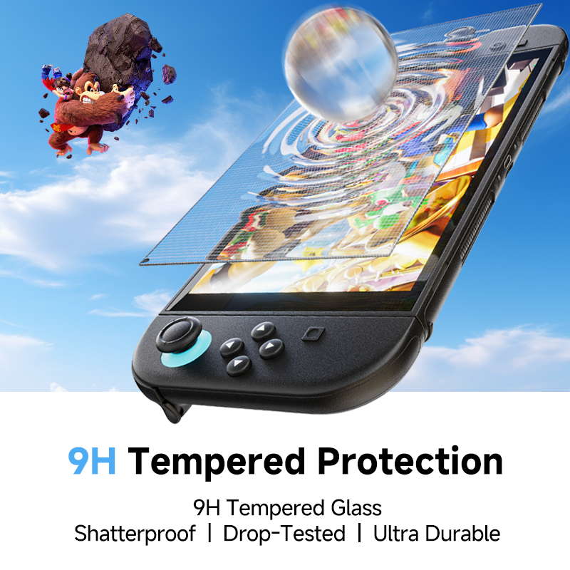 MAGIC JOHN Nintendo Switch 2 Screen Protector - One-Touch Easy Application Ultimate Protection