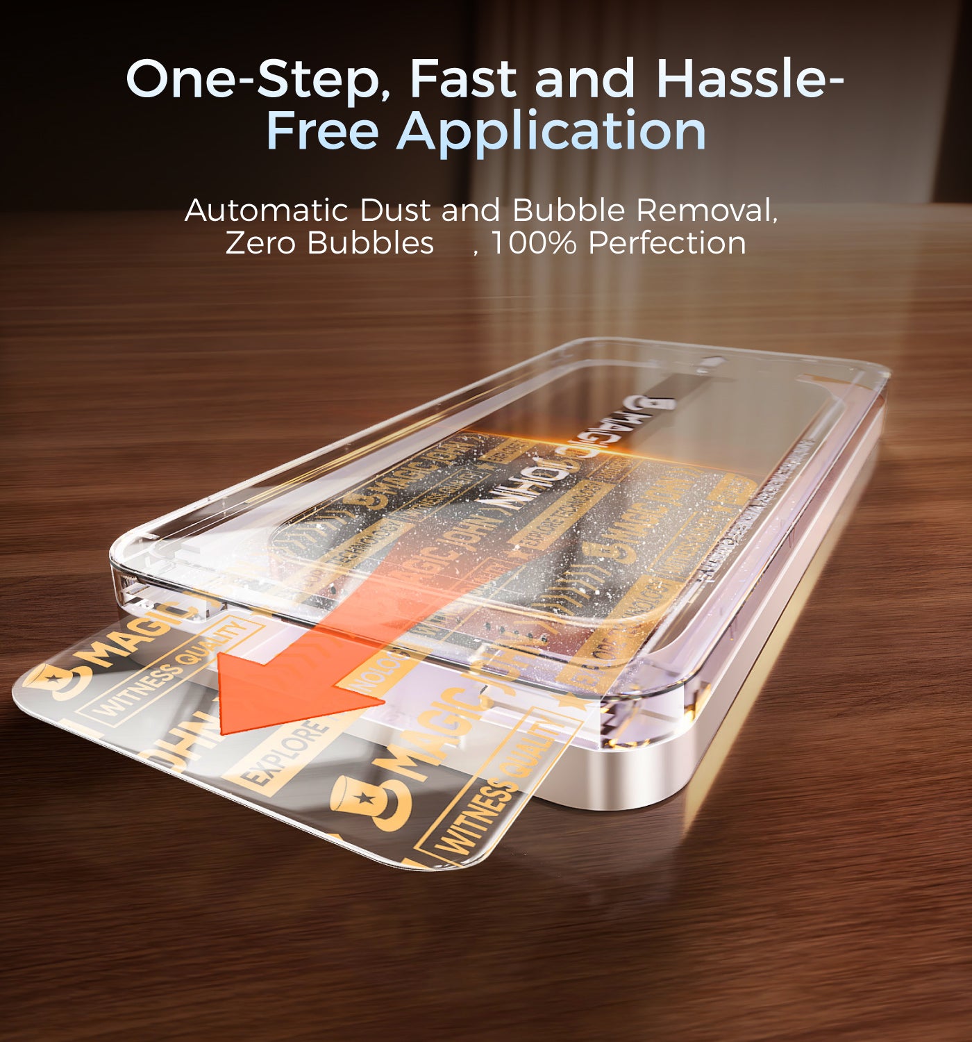 MAGIC JOHN Upgraded Screen Protector for Samsung - Automatic Dust Free Eco-Friendly Protection