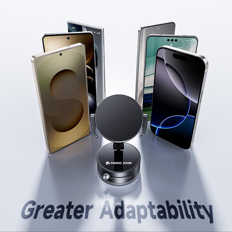 MAGIC JOHN Vacuum Suction Cup Car Phone Mount for MagSafe