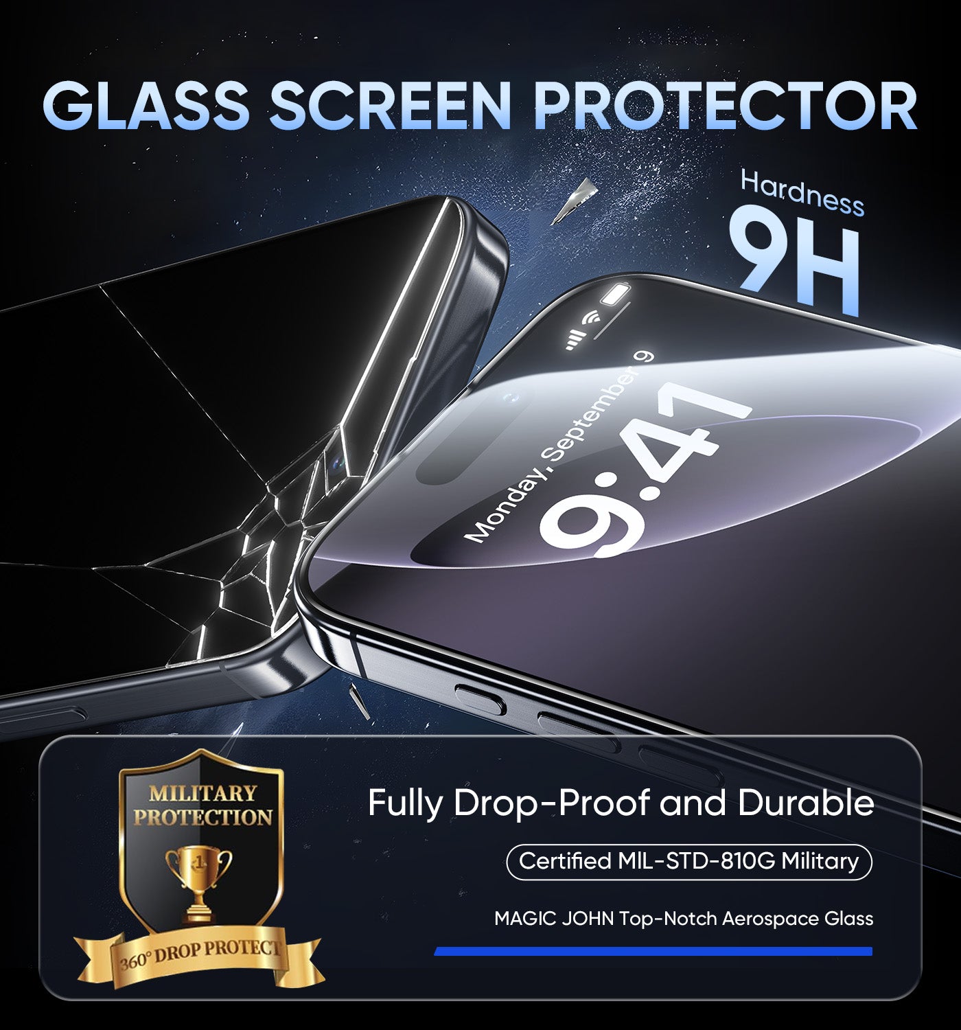 MAGIC JOHN Upgraded Screen Protector for Samsung - Automatic Dust Free Eco-Friendly Protection