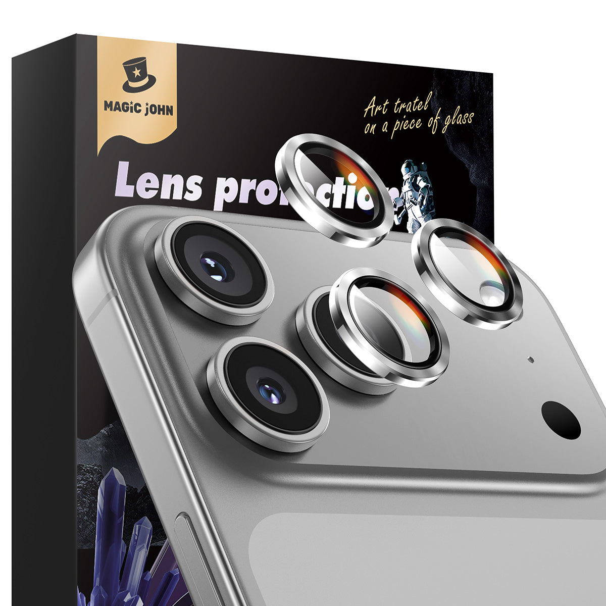 MAGIC JOHN Camera Lens Protector For iPhone 11/12/13/14/15/16/17 Series