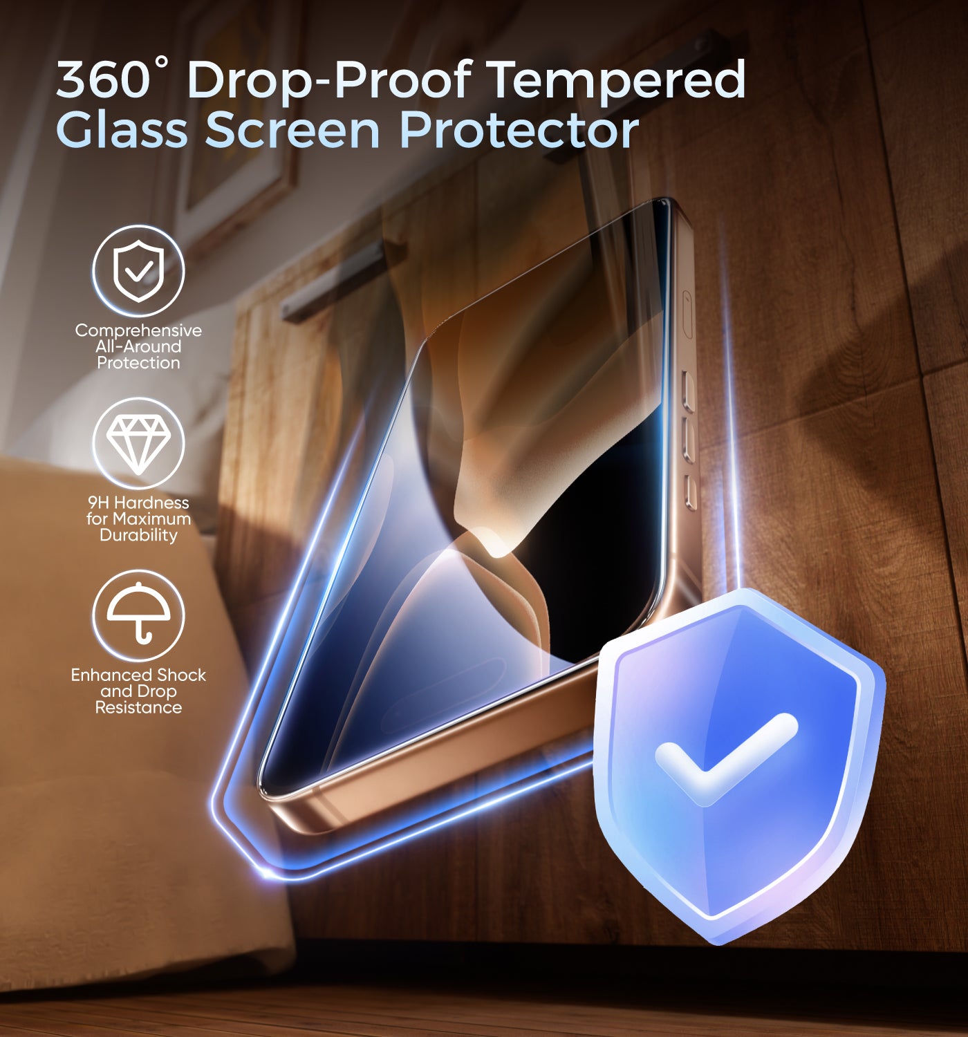MAGIC JOHN Upgraded Screen Protector for Samsung - Automatic Dust Free Eco-Friendly Protection