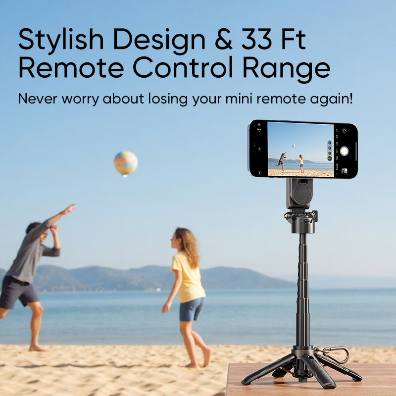 MAGIC JOHN Mini Portable 4-IN-1 Magnetic Selfie Stick