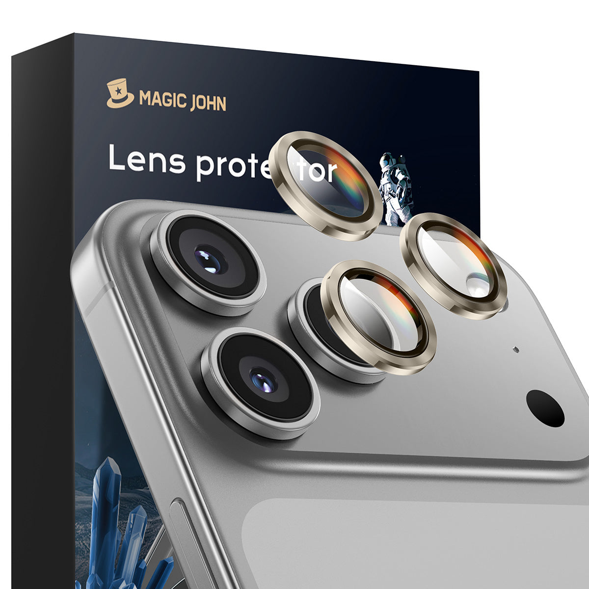 MAGIC JOHN Camera Lens Protector For iPhone 11/12/13/14/15/16/17 Series