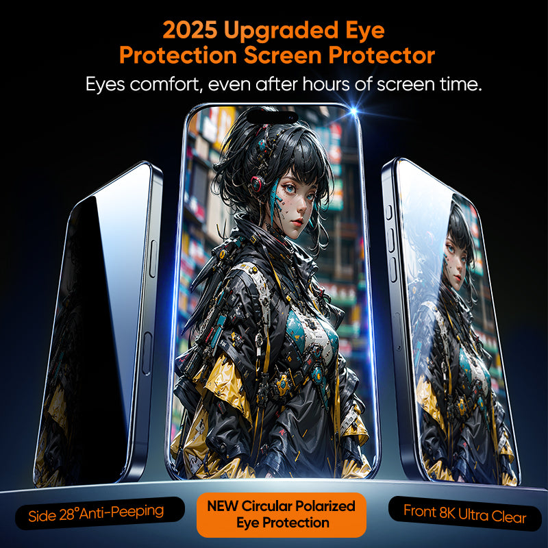 MAGIC JOHN 2025 Upgrades Eye Protection Screen Protector - Dust Free Without Bubbles