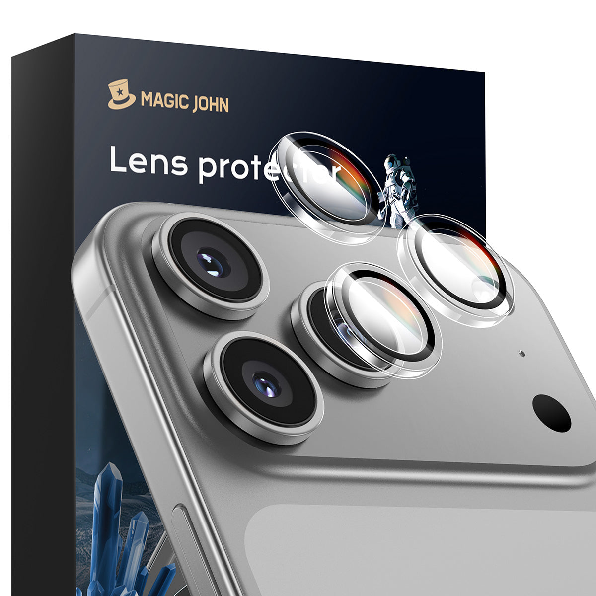 MAGIC JOHN Camera Lens Protector For iPhone 11/12/13/14/15/16/17 Series