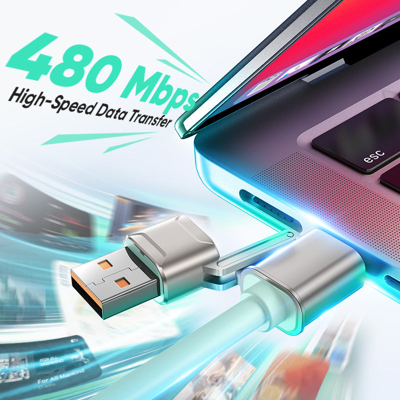 MAGIC JOHN 4-IN-1 Coiled Multi-Charging Cable