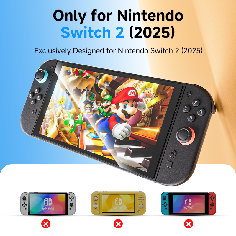MAGIC JOHN Nintendo Switch 2 Screen Protector - One-Touch Easy Application Ultimate Protection