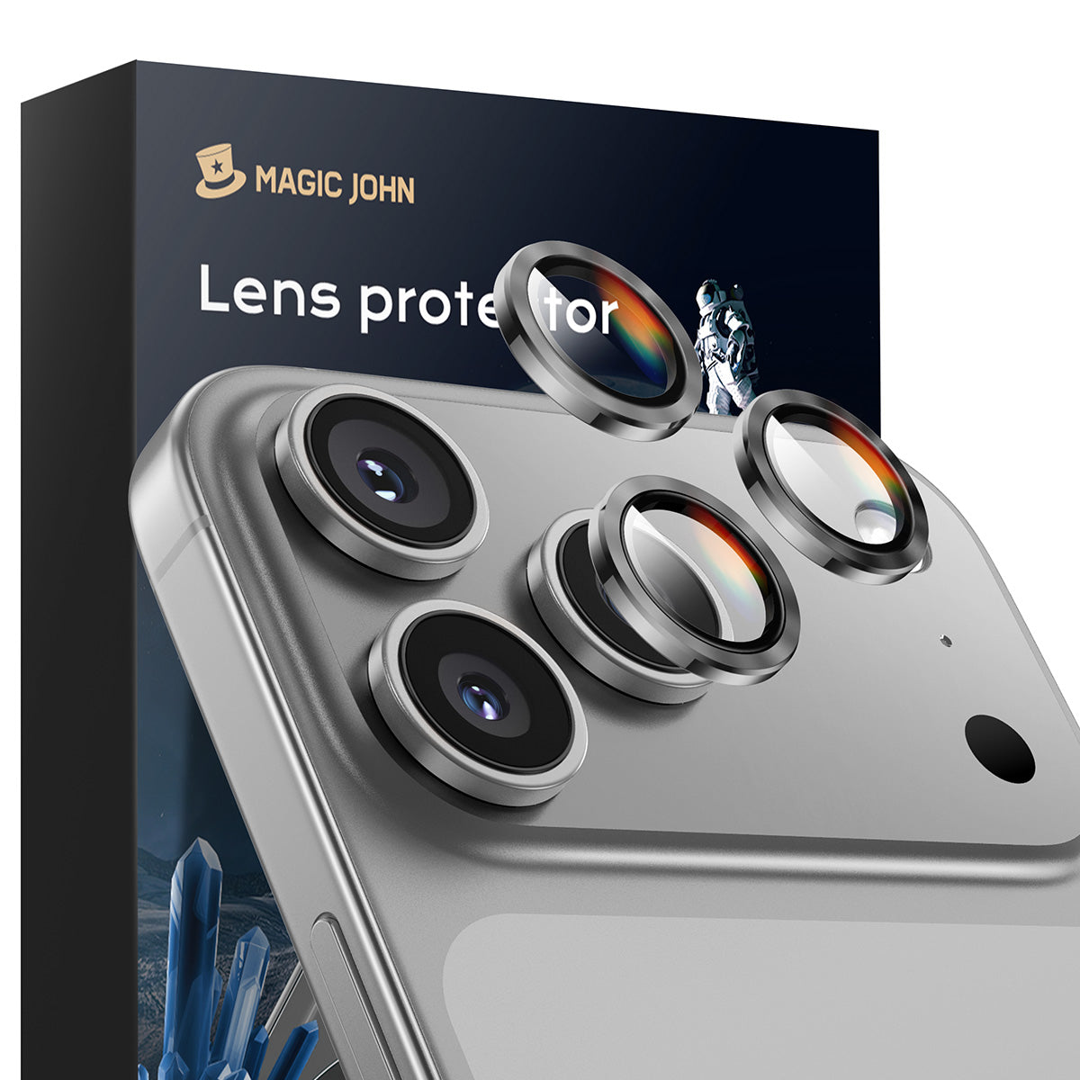 MAGIC JOHN Camera Lens Protector For iPhone 11/12/13/14/15/16/17 Series