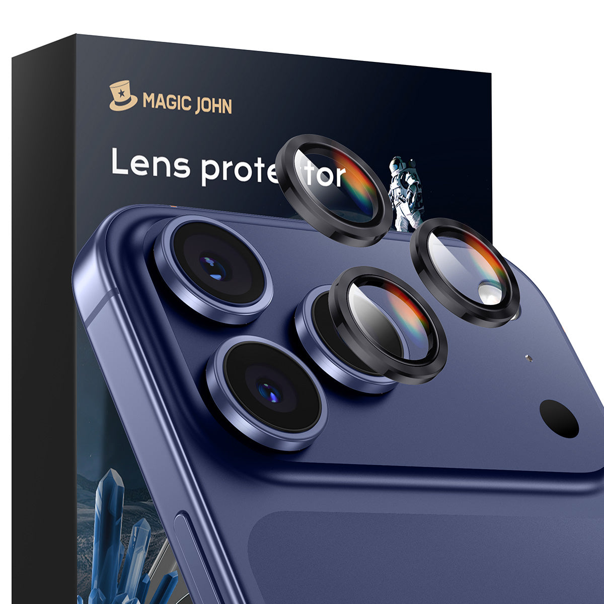 MAGIC JOHN Camera Lens Protector For iPhone 11/12/13/14/15/16/17 Series