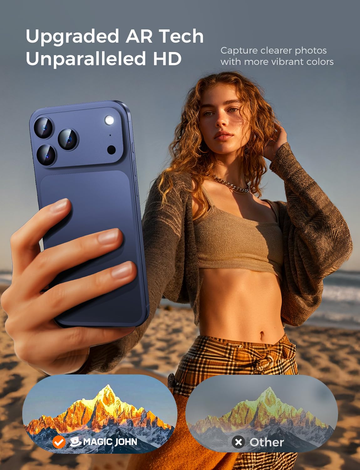 iPhone 17 Pro/Pro Max Sapphire Camera Lens Protector