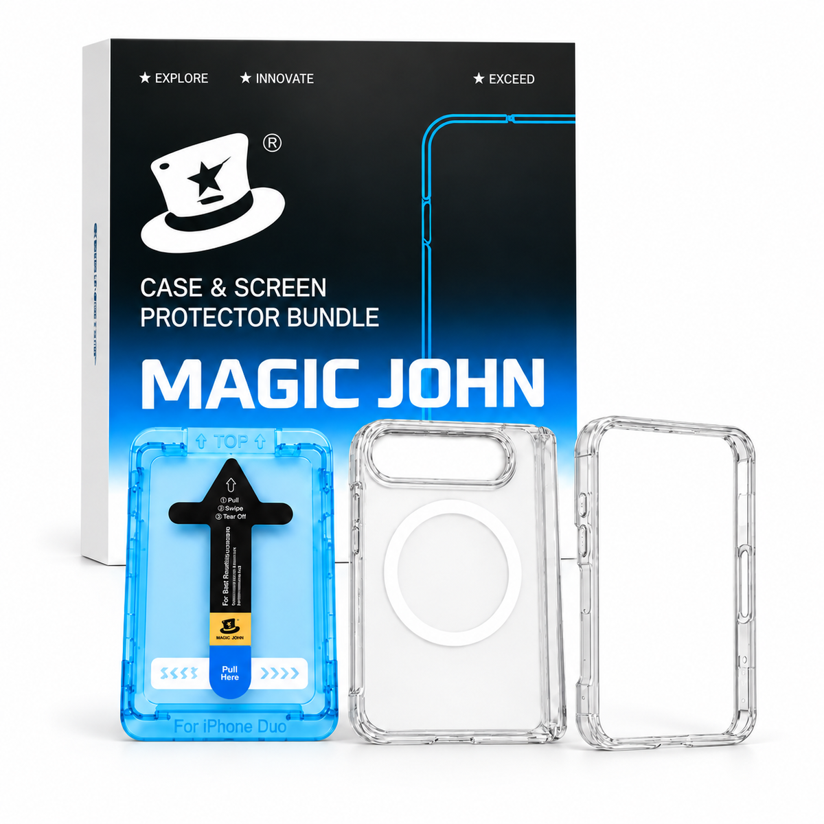iPhone Duo Matte Case & AR Screen Protector Set