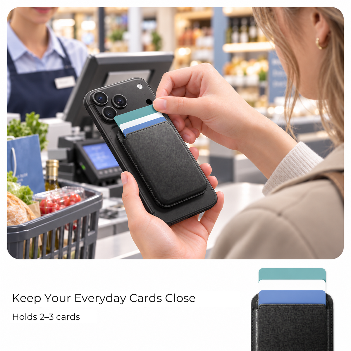 2-in-1 Magnetic Phone Wallet Stand
