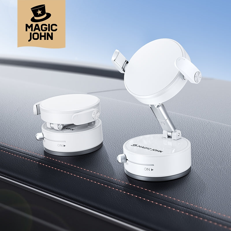 MAGIC JOHN Vacuum Suction Cup Car Phone Mount for MagSafe