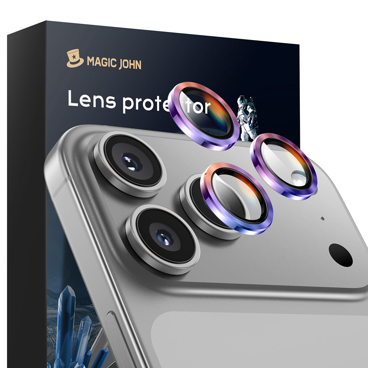 MAGIC JOHN Camera Lens Protector For iPhone 11/12/13/14/15/16/17 Series