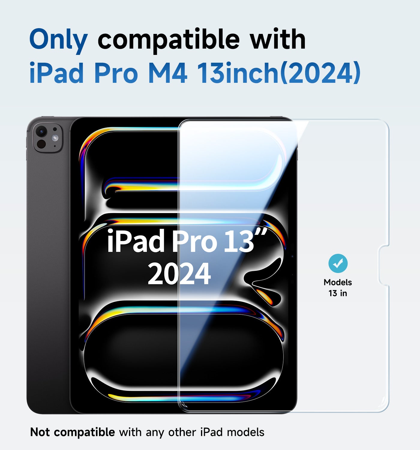 MAGIC JOHN Screen Protector for iPad Tempered Glass Film Case Friendly & Apple Pencil Compatible