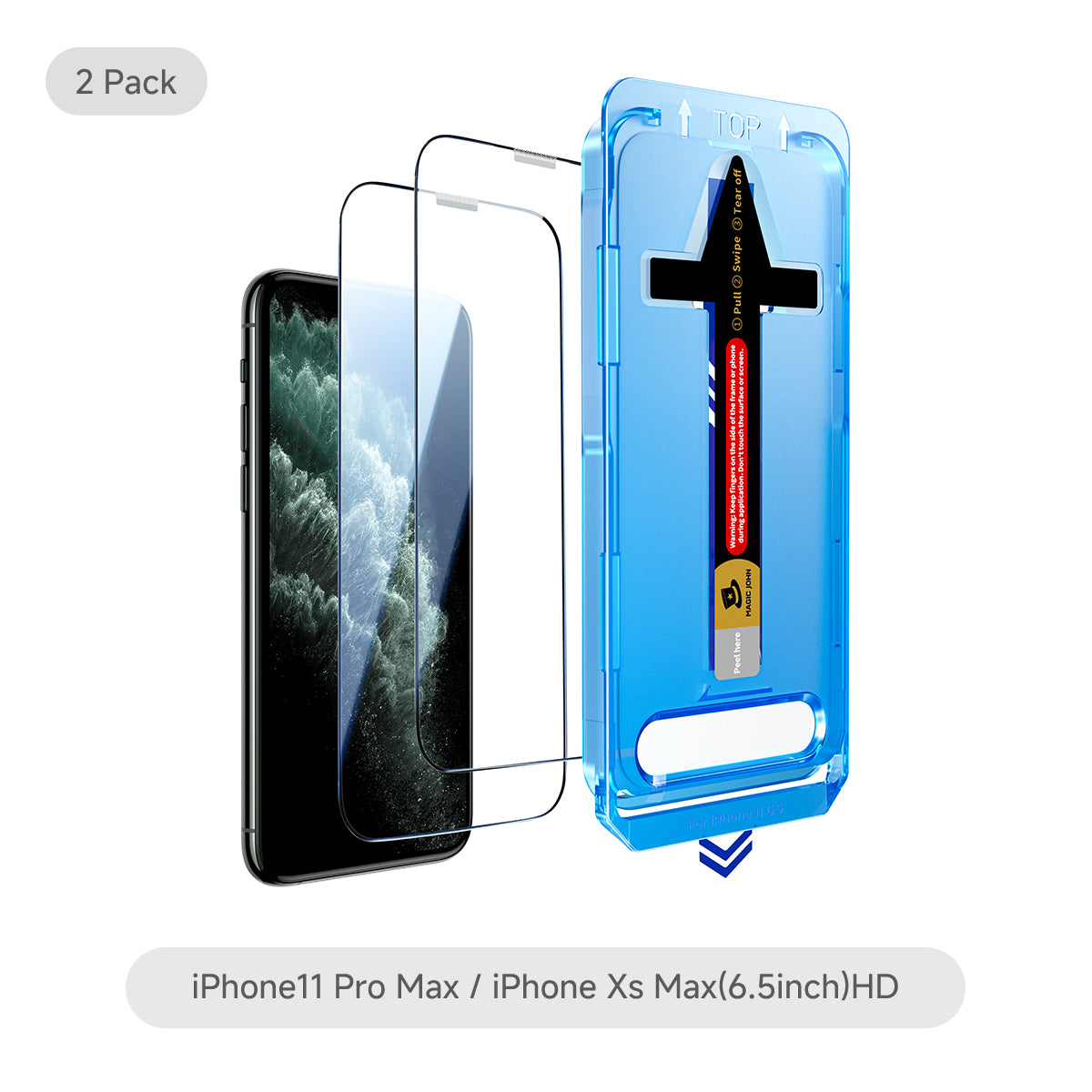 MAGIC JOHN 2. Generation iPhone Displayschutz - Staubfrei ohne Blasen
