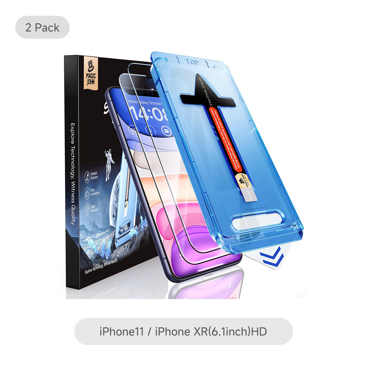 MAGIC JOHN 2nd Generation iPhone Screen Protector - Dust Free Without Bubbles
