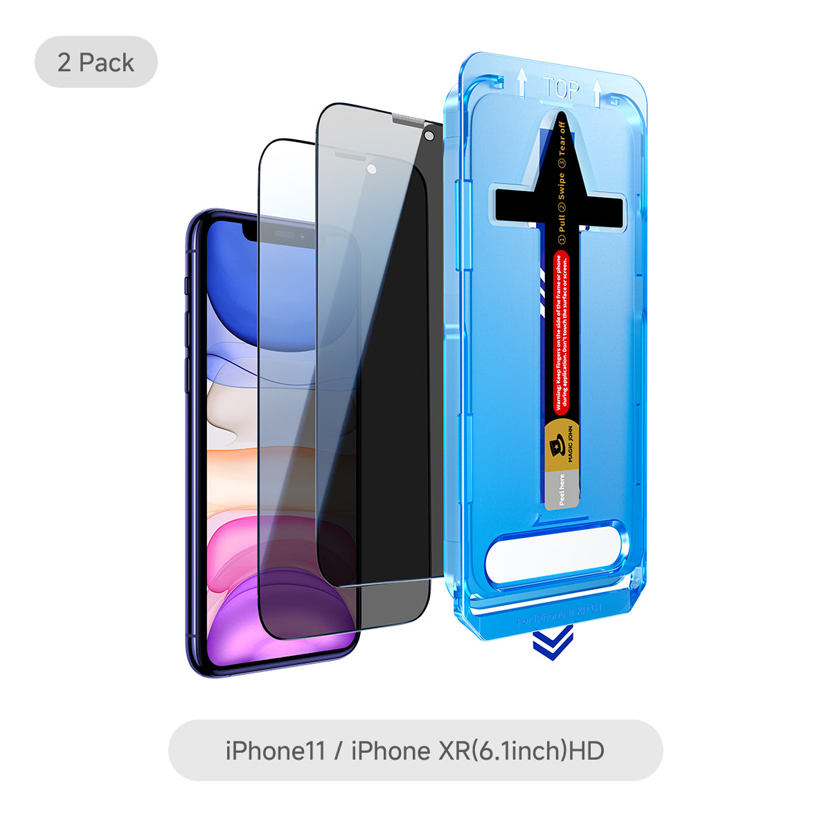 MAGIC JOHN 2. Generation iPhone Displayschutz - Staubfrei ohne Blasen