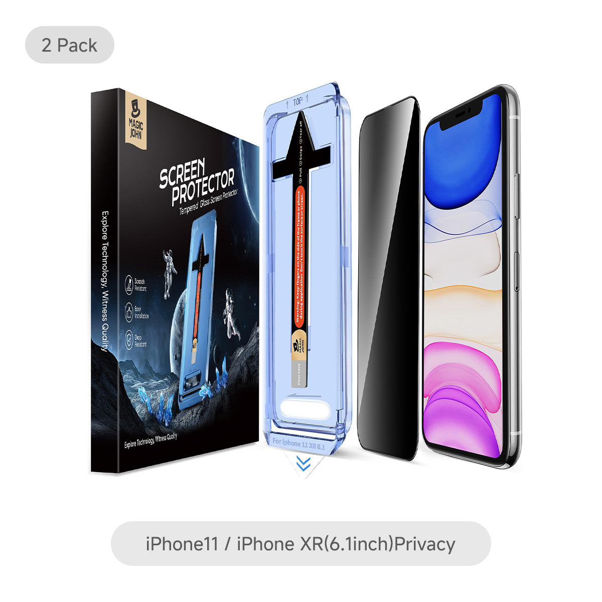 MAGIC JOHN 2nd Generation iPhone Screen Protector - Dust Free Without Bubbles