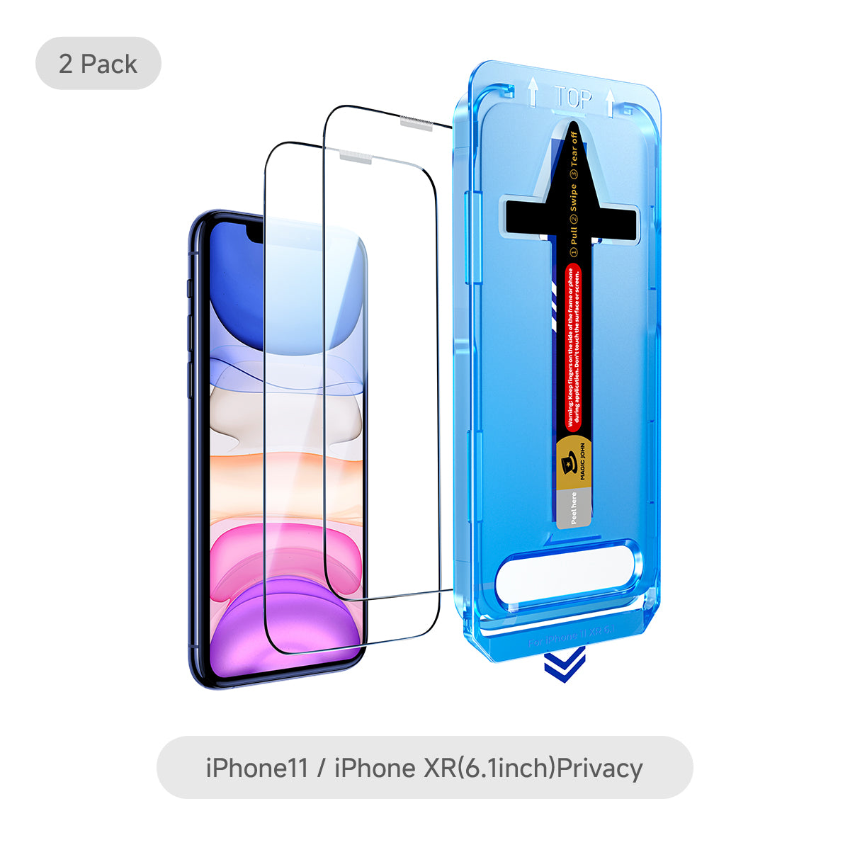 MAGIC JOHN 2. Generation iPhone Displayschutz - Staubfrei ohne Blasen