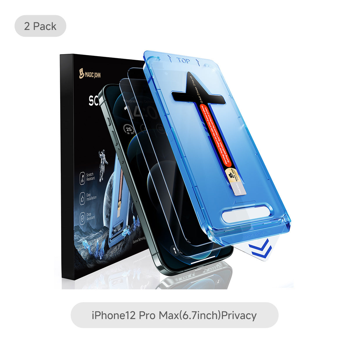 MAGIC JOHN 2nd Generation iPhone Screen Protector - Dust Free Without Bubbles