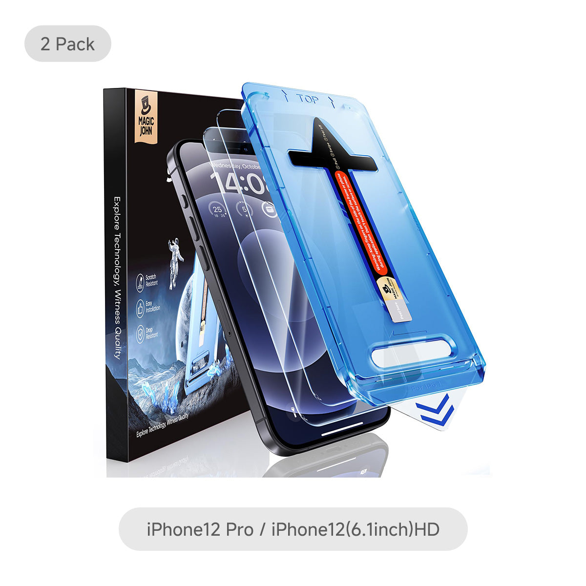MAGIC JOHN 2nd Generation iPhone Screen Protector - Dust Free Without Bubbles