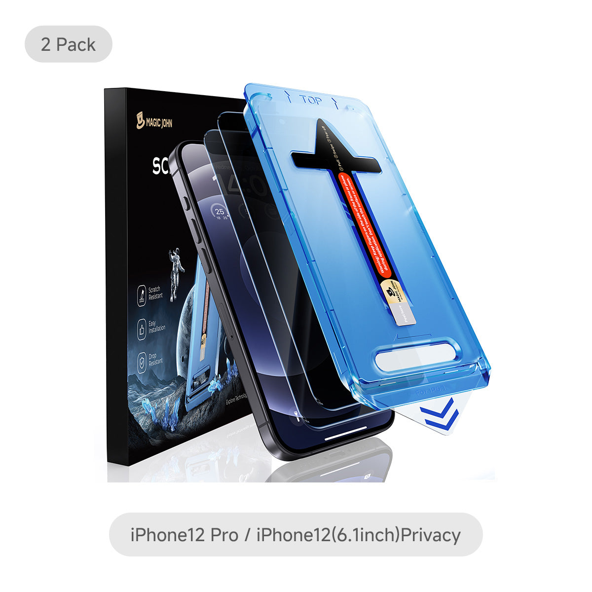 MAGIC JOHN 2nd Generation iPhone Screen Protector - Dust Free Without Bubbles