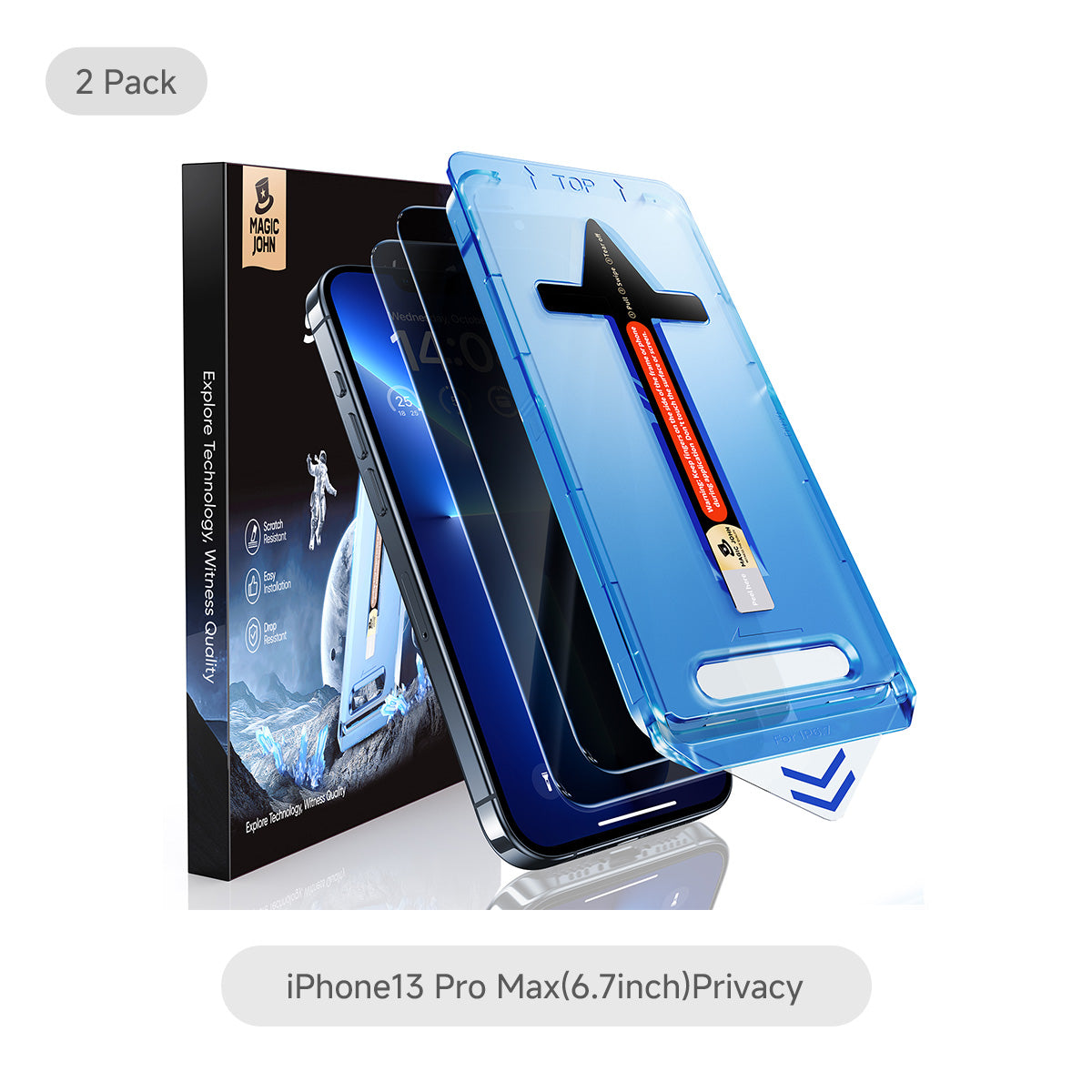 MAGIC JOHN 2nd Generation iPhone Screen Protector - Dust Free Without Bubbles
