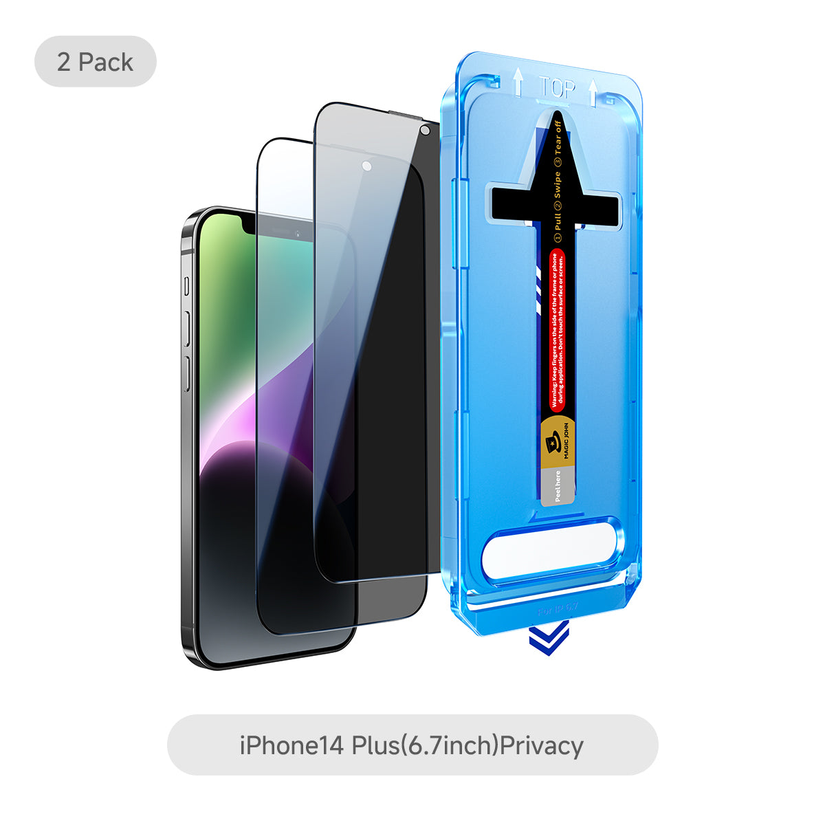 MAGIC JOHN 2. Generation iPhone Displayschutz - Staubfrei ohne Blasen