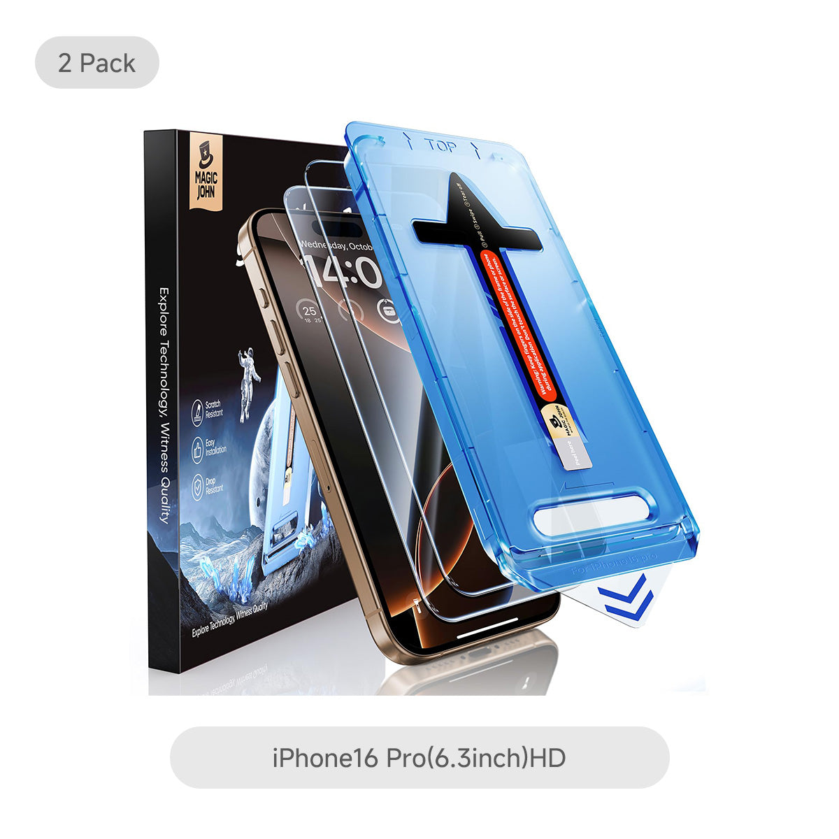 MAGIC JOHN 2nd Generation iPhone Screen Protector - Dust Free Without Bubbles