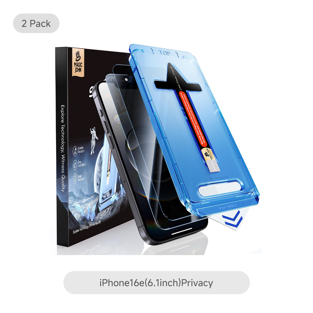 MAGIC JOHN 2nd Generation iPhone Screen Protector - Dust Free Without Bubbles
