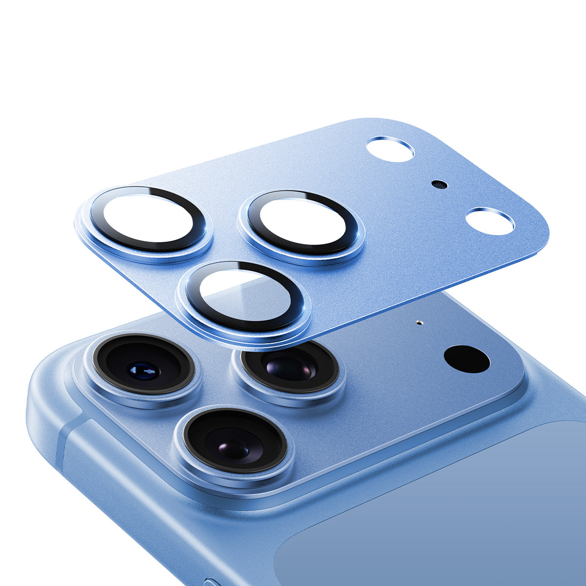 Protecteur d'objectif en saphir pour caméra iPhone 17 Pro/Pro Max