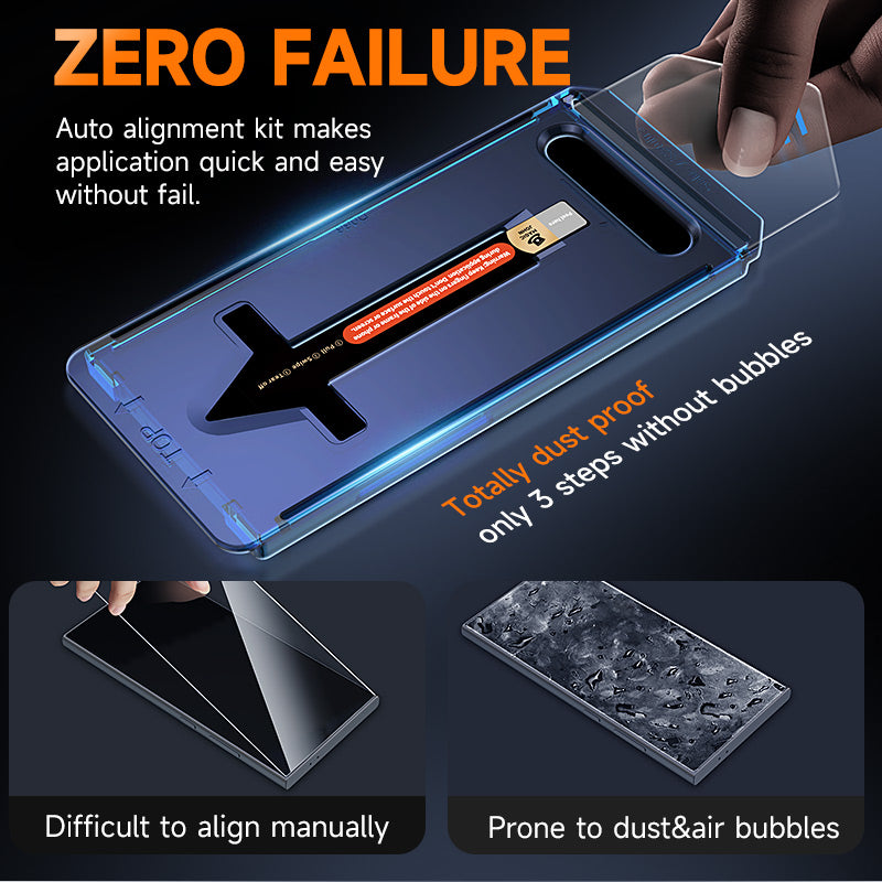 MAGIC JOHN 2nd Generation Samsung Screen Protector - Dust Free Without Bubbles